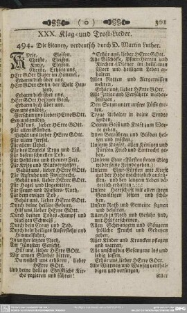 XXX. Klag- und Trost-Lieder