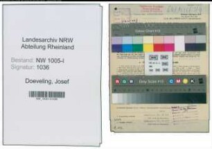 Entnazifizierung Josef Doeveling , geb. 09.10.1905 (Gleisbau-Hilfspolier)