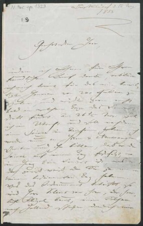 Brief an Johann Heinrich Lübeck : 10.11.1853