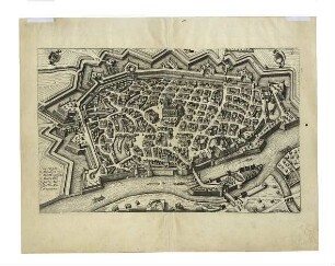 Ulm aus der Vogelschau. 1638