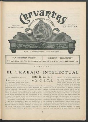 Actualidad - El trabajo intelectual ante la C.T.I. y la C.I.T.I.