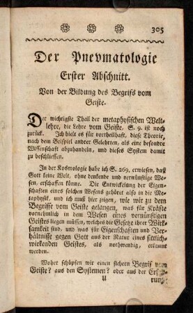 305-315, Erster Abschnitt.