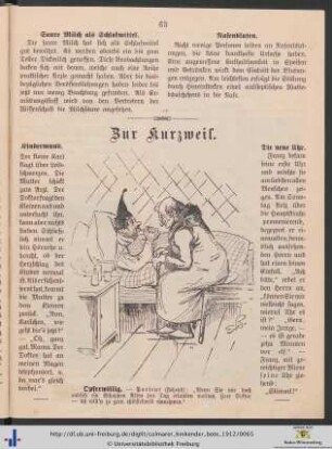 Zur Kurzweil.