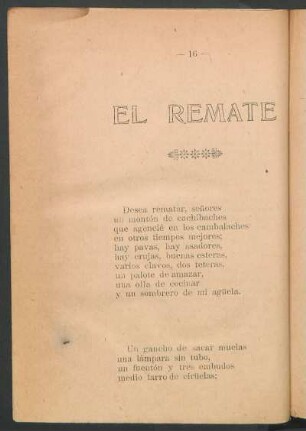 El remate
