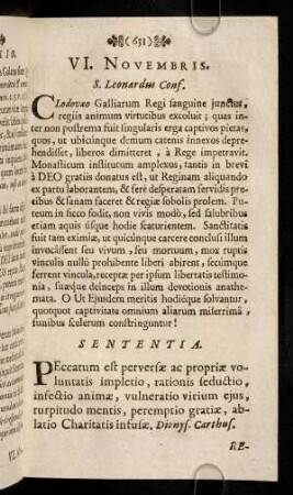 631-640, VI. - X. Novembris