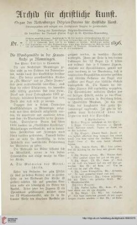14: Die Wandgemälde in der Frauenkirche zu Memmingen