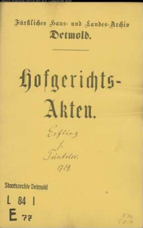 Erfling, Kord Hermann zu Kachtenhausen gegen Untervogt Tinteler zu Kachtenhausen - Hausbau und Wegegerechtigkeit