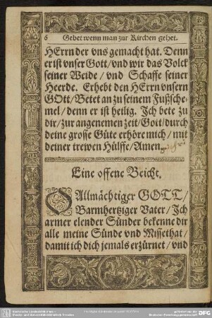 Eine Offene Beicht