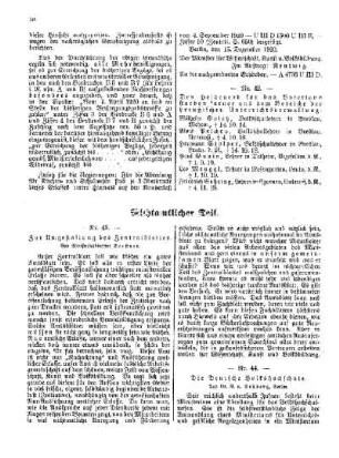 Zur Umgestaltung des Zentralblattes : [Nichtamtlicher Teil]