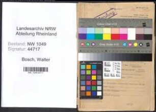 Entnazifizierung Walter Bosch , geb. 09.03.1910 (Verwaltungsangestellter)