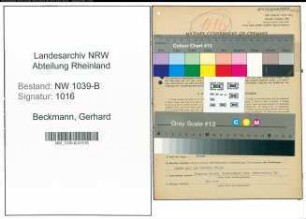 Entnazifizierung Gerhard Beckmann , geb. 23.03.1898 (Bahnbeamter)