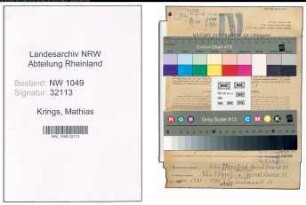 Entnazifizierung Mathias Krings , geb. 01.04.1893 (Arbeiter)