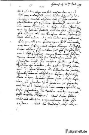 30: Brief von Johann Wilhelm Ludwig Gleim an Johann Joachim Eschenburg