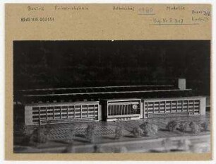 Modell: Ostbahnhof. Berlin, Friedrichshain, Koppenstraße/Fruchtstraße (seit 1971 Straße der Pariser Kommune)/Stralauer Platz