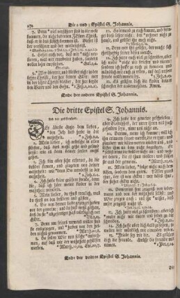 Die dritte Epistel S. Johannis