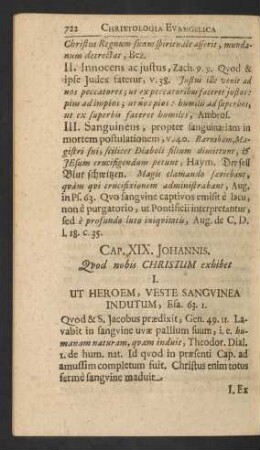 Cap. XIX. Johannis. Quod nobis Christum exhibet ...