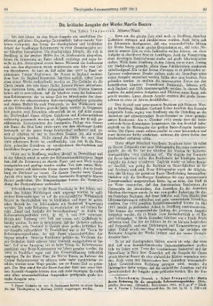 91-94 Die kritische Ausgabe der Werke Martin Bucers