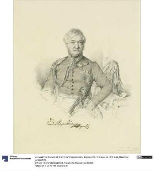 Karl Graf Pappenheim, bayerischer General der Artillerie