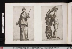 Links: Statue von Diana aus der Sammlung Farnese.