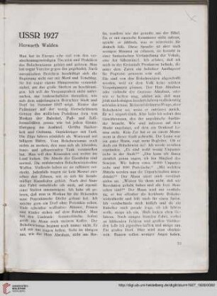 USSR 1927