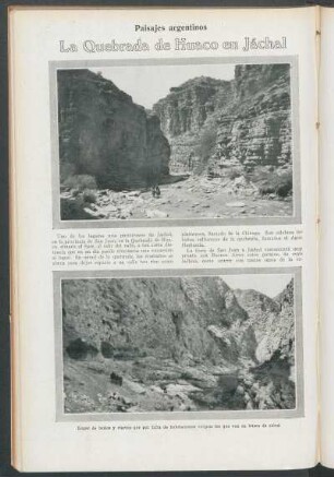 La Quebrada de Huaco en Jáchal : Paisajes argentinos