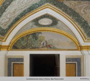 Groteskendekoration mit alttestamentarischen Szenen : Die Auffindung des Moses