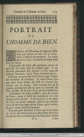 Portrait De L´Homme De Bien