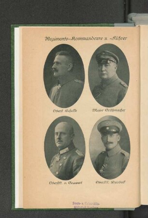 Regiments-Kommandeure u. - Führer