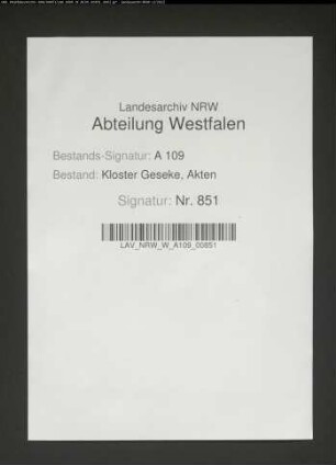 Rechnung des Kammeramtes.