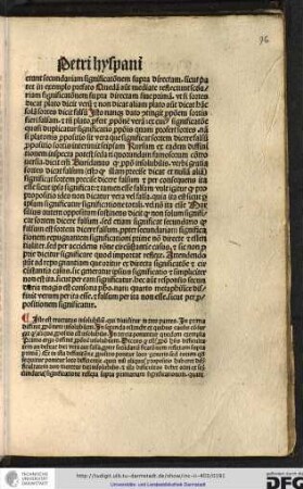 Iste est tractatus insolubilium qui dividitur in tres partes, in prima diffinit propositionem insolubilem...