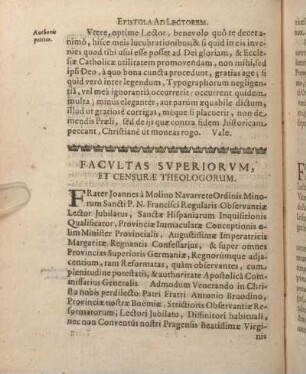 Facvltas Svperiorvm, Et Censurae Theologorum.