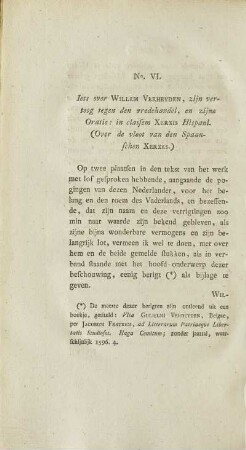 No. VI. Iets over Willem Verheyden, ...