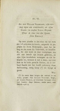 No. VI. Iets over Willem Verheyden, ...