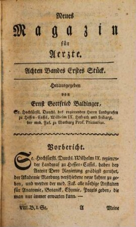 Neues Magazin für Ärzte. 8, 8. 1786