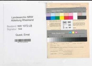 Entnazifizierung Ernst Quest , geb. 12.04.1891 (Betriebsleiter)