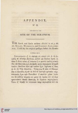 Appendix No. II