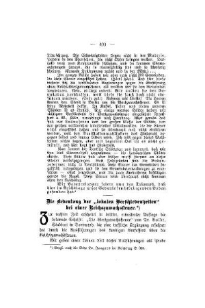 Die Bedeutung der "lokalen Verschiedenheiten" bei einer Reichszuwachssteuer