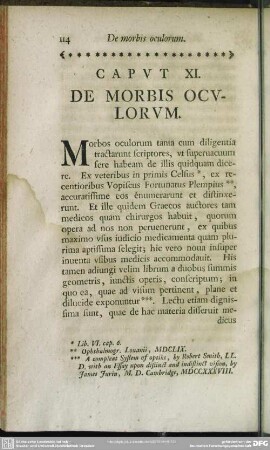 Caput XI. De Morbis Oculorum