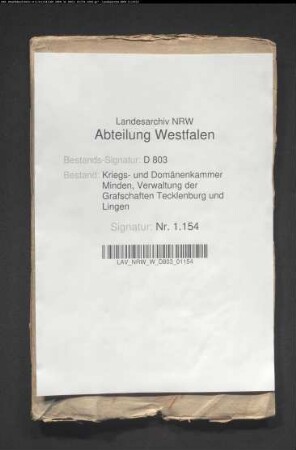 Das Landschaftskapital des Freiherrn v. Kerckering zur Borg, später des Armenwaisenhauses zu Münster
