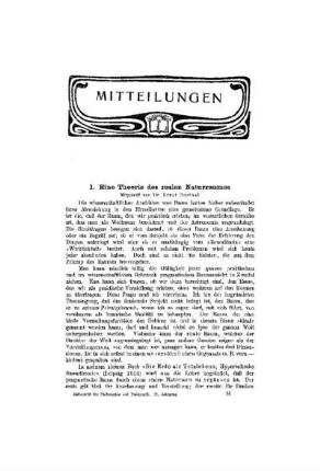 Eine Theorie des realen Naturraumes