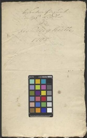 Besondere Einquartierungsliste über königlich-preußische Truppen auf der Sieghütte vom 3. August 1795