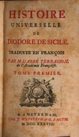 Histoire Universelle De Diodore De Sicile, 1