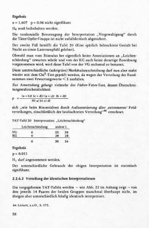 2.2.6.2 Verteilung der identischen Interpretationen