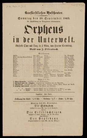 September 1863 bis November 1863