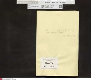 Gesuche des Johann Georg Zieg um sicheres Geleit