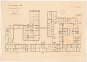 Auswärtiges Amt, Berlin-Mitte: Grundriss Kellergeschoss (Belegungszeichnung) 1:200