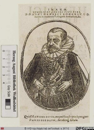 Bildnis Heinrich Bocer(us)