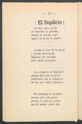 ¡El suplicio!