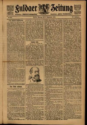 Ausgabe vom Montag, den 04. September 1905.