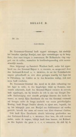 Bijlage D. Dag-order